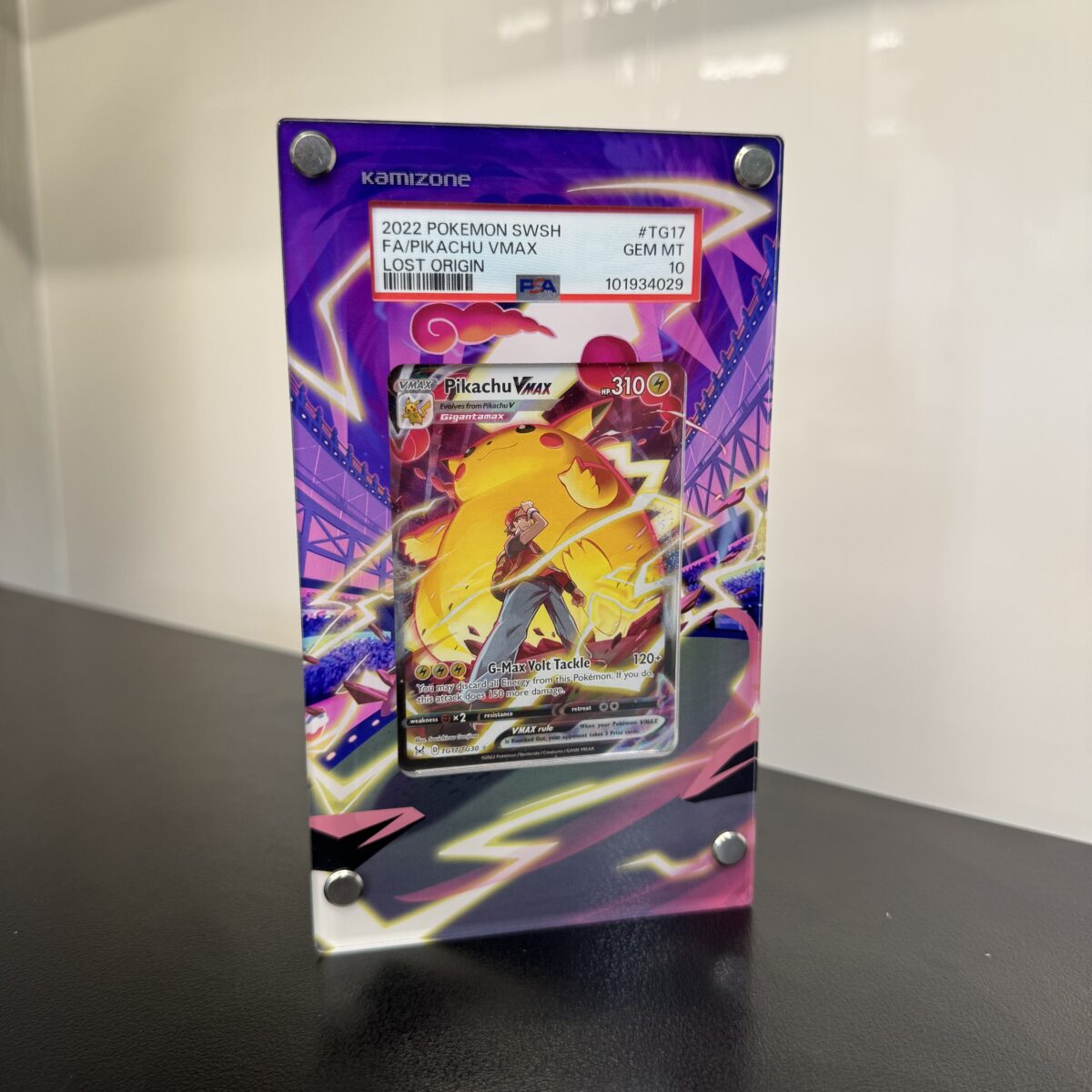Auto Draw - Pokémon TCG: PSA 10 GEM MINT - Pikachu Vmax TG17/TG30 Pokemon Card Ultra Rare Full Art Ash Red - Image 2