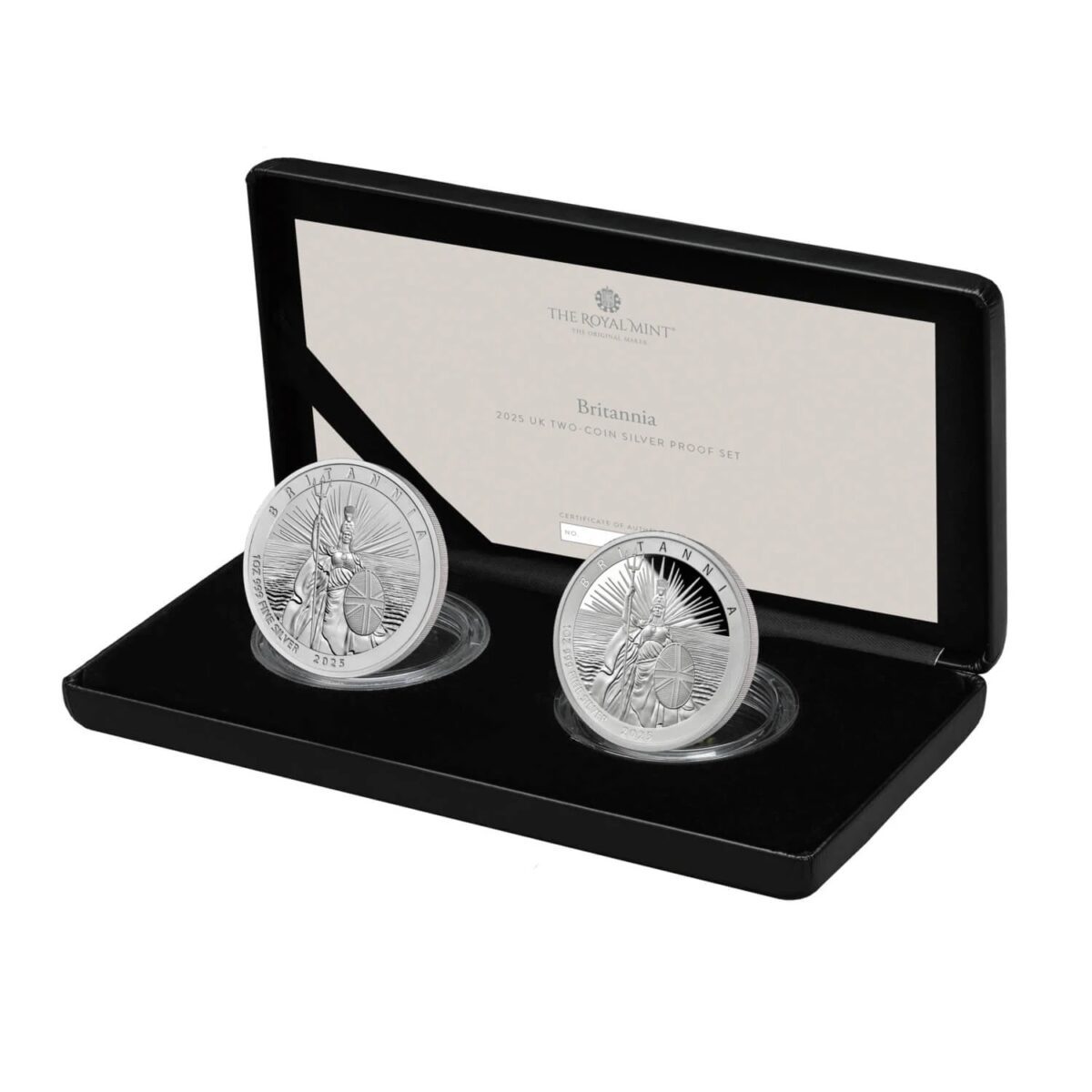 2025 Britannia UK Two-Coin Silver Proof Set - Limited Edition - Image 2