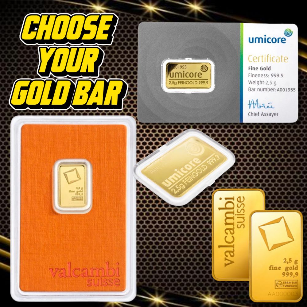 2.5g Gold Bar Choice Umicore Or Valcambi Power Tool Competitions