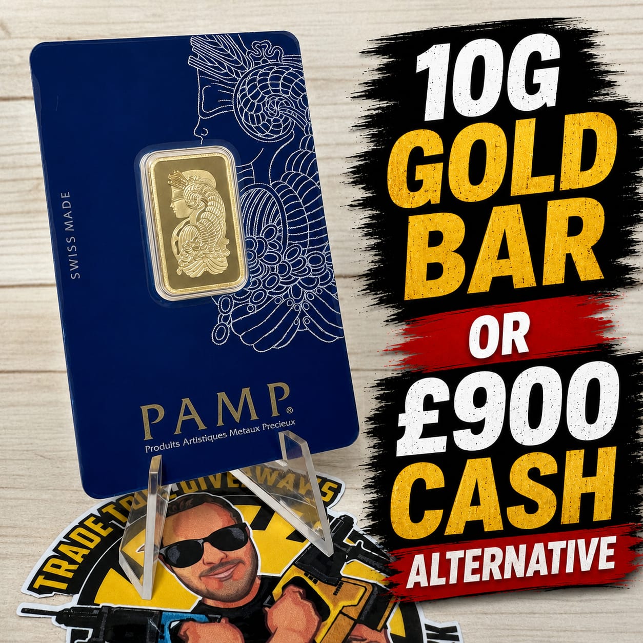 10g Gold Bar PAMP Lady Fortuna Minted #2