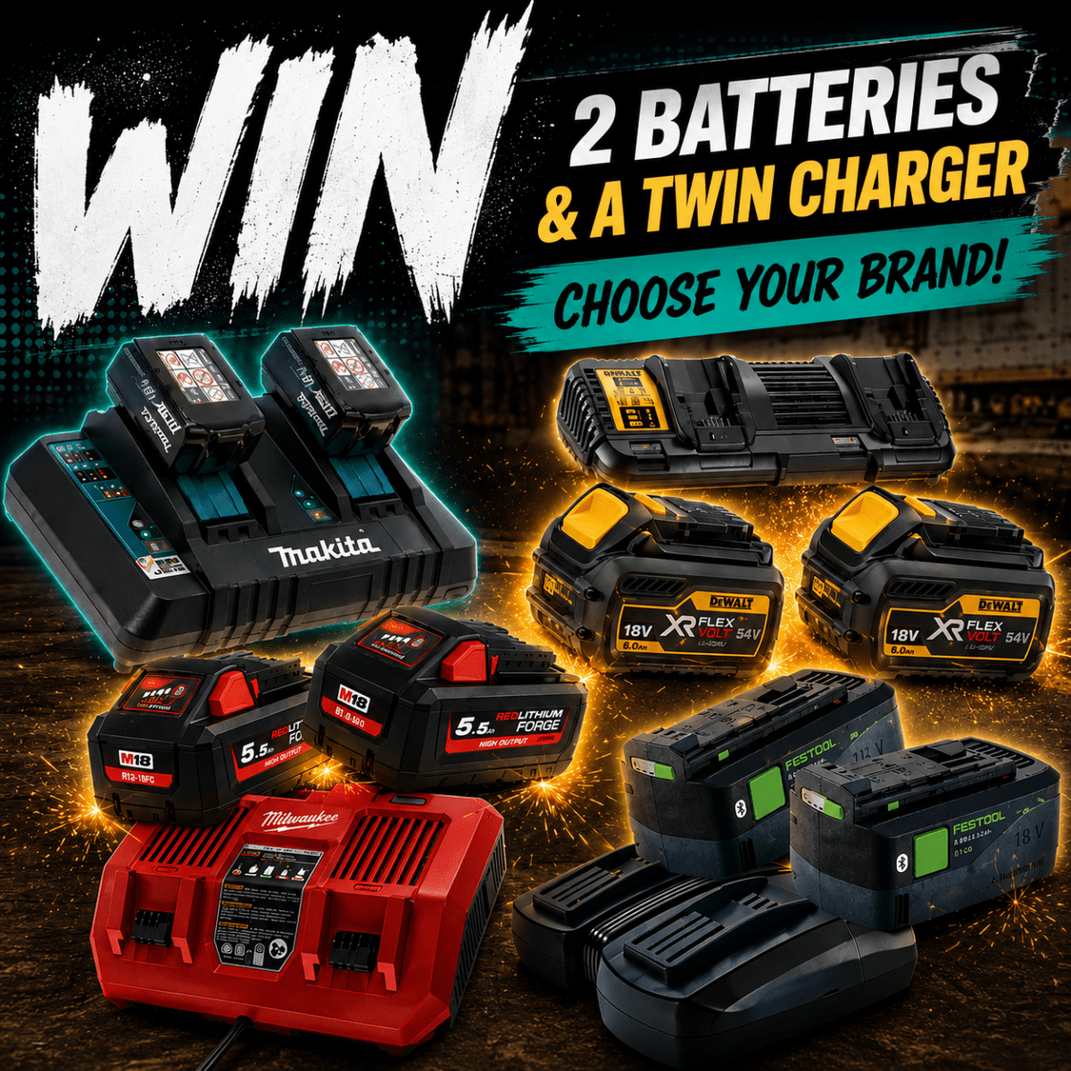 Twin Charger & Batteries Of Your Choice #19