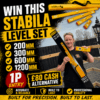 Auto Draw – Stabila 4 Piece Type 80 AS Spirit Level Set with Case (200mm, 300mm, 600mm & 1200mm) #6