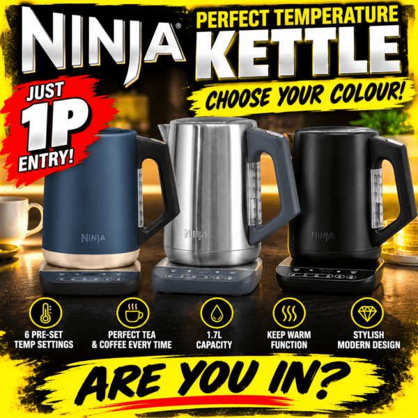 Auto Draw – Ninja Perfect Temperature Kettle – Choose Your Colour