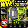 Auto Draw – Unilite 5 Piece Torch & Tape Measure Set