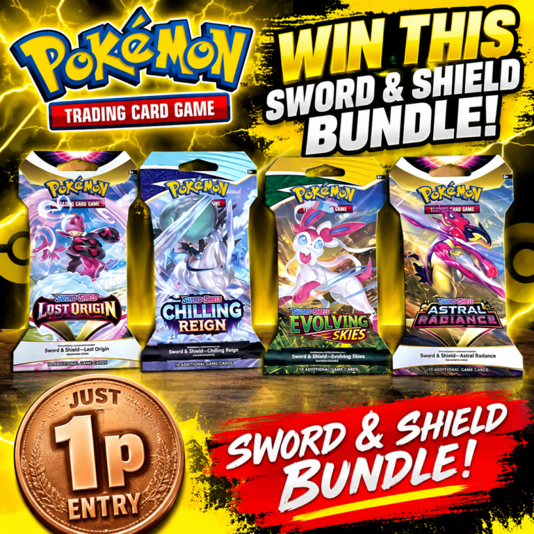 Auto Draw – Pokémon TCG: Sword & Shield Sleeved Booster Packs x 4