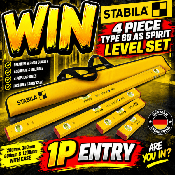 Auto Draw – Stabila 4 Piece Type 80 AS Spirit Level Set with Case (200mm, 300mm, 600mm & 1200mm) #7