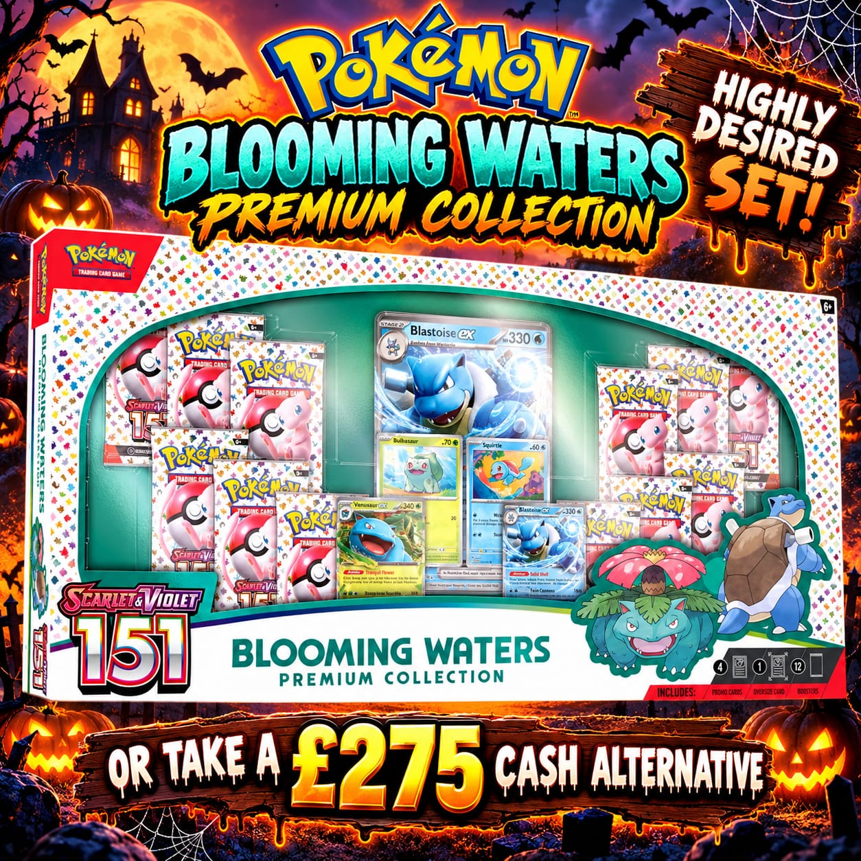 Pokémon TCG: 151 Blooming Waters Premium Collection – Sealed #5