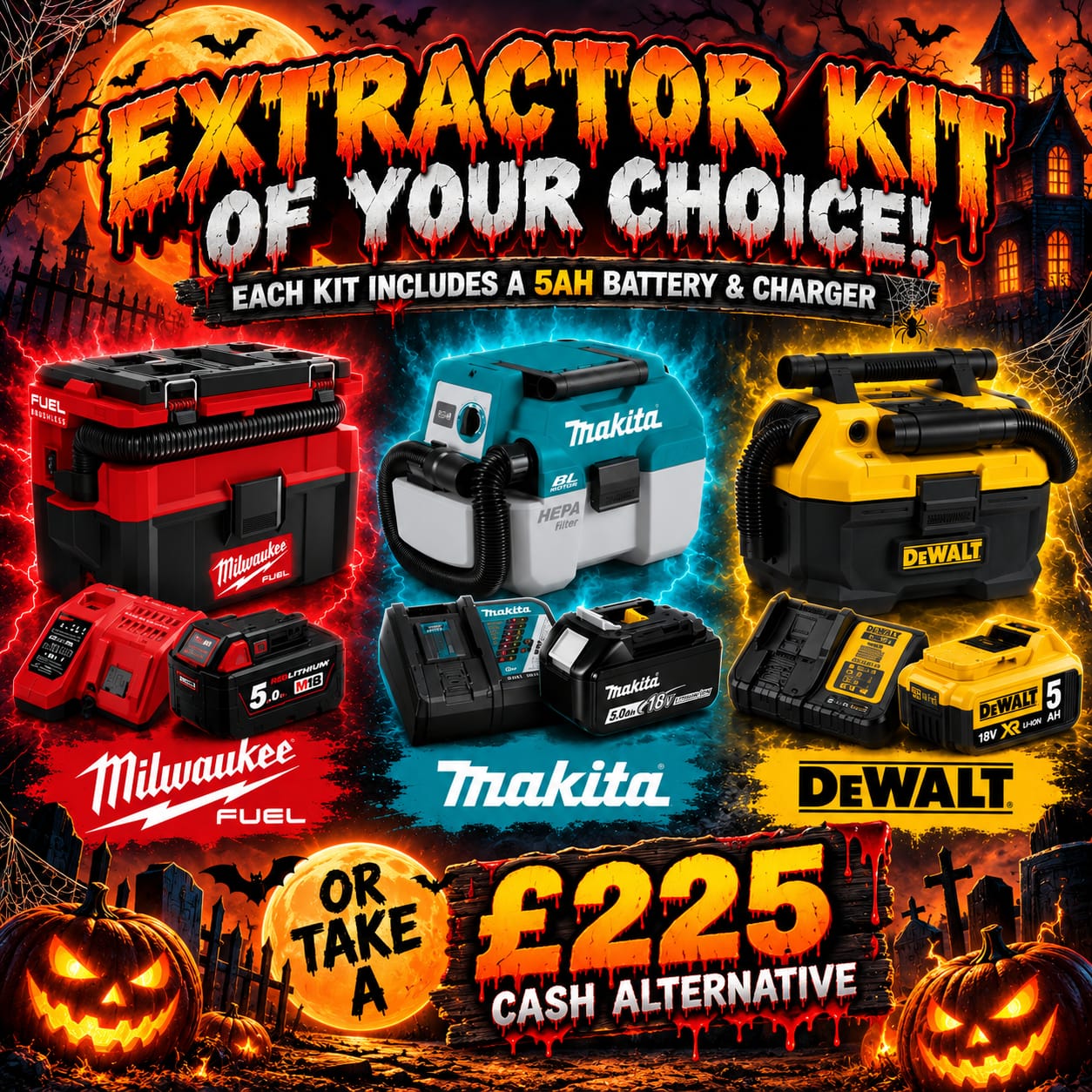 18v Cordless Extractor Kit – Choose Your Brand #2